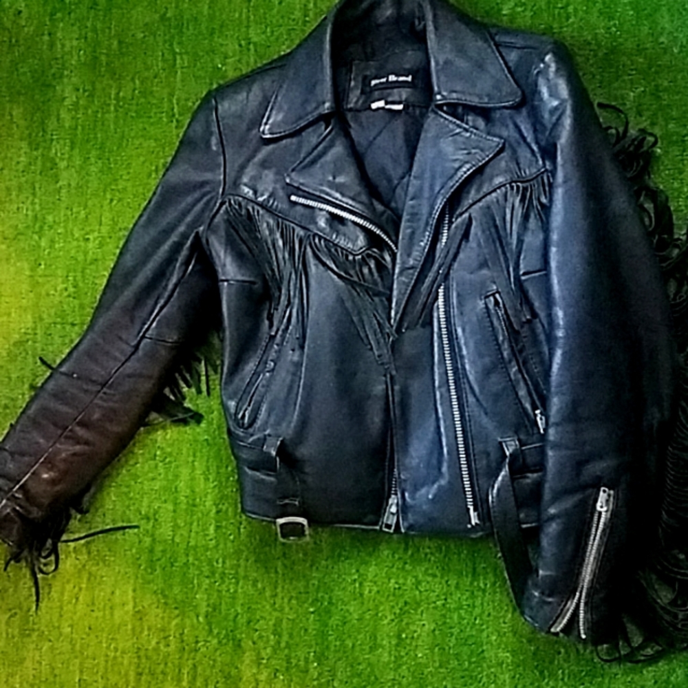 Leather Fringe jacket